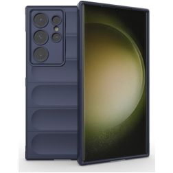 Mobigear Bumpy Samsung Galaxy S24 Ultra Hoesje Flexibel TPU Backcover - Donkerblauw