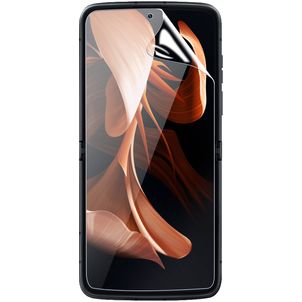 Mobigear Motorola Razr 40 Ultra Glazen Screenprotector - Case Friendly - Zwart