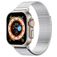 Mobigear Premium Loop Milanese Apple Watch Bandje Magneetsluiting - 42/41/40/38 mm - Zilver