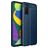 Mobigear Luxury Samsung Galaxy A03s Hoesje Flexibel TPU Backcover - Blauw