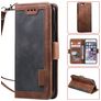 Mobigear Two Tone iPhone SE (2022) Hoesje Bookcase Portemonnee - Grijs