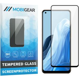 Mobigear Premium OPPO Reno 7 4G Glazen Screenprotector - Case Friendly - Zwart