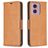 Mobigear Excellent Motorola Moto E14 Hoesje Bookcase Portemonnee - Cognac