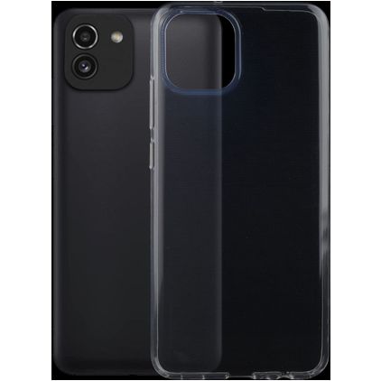 Mobigear Ultra Thin Doorzichtig Samsung Galaxy A03 Hoesje Flexibel TPU Extra Dun Backcover - Transparant