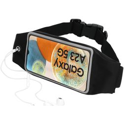 Mobiparts Comfort Fit Belt Telefoonhouder Hardlopen Samsung Galaxy A23 Sport Hoesje Neopreen Heuptas - Zwart