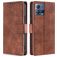 Mobigear Croco Motorola Edge 30 Fusion Hoesje Bookcase Portemonnee - Bruin