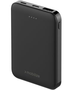Mobilize Dual USB / USB-C Powerbank 5.000 mAh 10W - Zwart