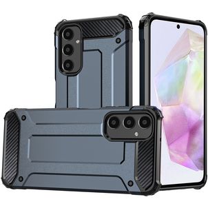Mobigear Outdoor Samsung Galaxy A35 Hoesje Hardcase Backcover Shockproof - Marineblauw
