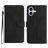 Mobigear Stitch iPhone 17 Hoesje Bookcase Portemonnee - Zwart