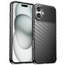Mobigear Groove iPhone 16 Plus Hoesje Flexibel TPU Backcover - Zwart