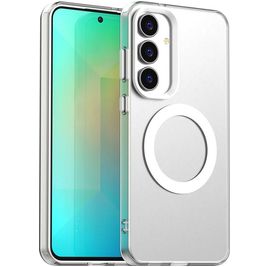 Mobigear Shockproof Samsung Galaxy S25 FE MagSafe Hoesje Hardcase Backcover - Wit