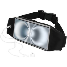 Mobiparts Comfort Fit Telefoonhouder Hardlopen iPhone 16 Plus Sport Hoesje Neopreen Sportarmband - Zwart