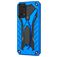 Mobigear Armor Stand Samsung Galaxy A03s Hoesje Hardcase Backcover Shockproof met Standaard - Blauw
