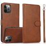 Mobigear Wallet iPhone 16 Pro Max Hoesje Uitneembare 2in1 Bookcase Portemonnee - Bruin