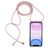 Mobigear Lanyard iPhone 11 Flexibel TPU Hoesje met koord - Transparant / Roségoud