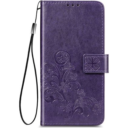Mobigear Clover Samsung Galaxy A32 4G Hoesje Bookcase Portemonnee - Paars