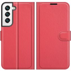 Mobigear Classic Samsung Galaxy S22 Hoesje Bookcase Portemonnee - Rood