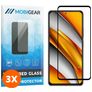 Mobigear Premium POCO F3 Glazen Screenprotector - Case Friendly - Zwart (3-Pack)