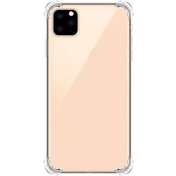 Mobigear Cushion Doorzichtig iPhone 12 Pro Hoesje Flexibel TPU Backcover Shockproof - Transparant