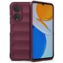 Mobigear Bumpy HONOR X7 Hoesje Flexibel TPU Backcover - Bordeauxrood