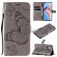 Mobigear Butterfly OPPO Reno 4 Hoesje Bookcase Portemonnee - Grijs