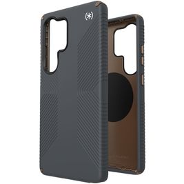 Speck Presidio2 Grip Magnet Samsung Galaxy S25 Ultra MagSafe Hoesje Hardcase Backcover Shockproof - Charcoal Grey