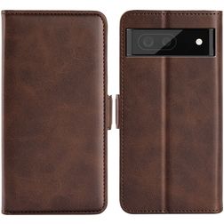 Mobigear Slim Magnet Google Pixel 6a Hoesje Bookcase Portemonnee - Bruin
