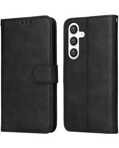 Mobigear Wallet Samsung Galaxy S24 Hoesje Bookcase Portemonnee - Zwart