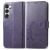Mobigear Clover Samsung Galaxy A54 Hoesje Bookcase Portemonnee - Paars