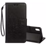 Mobigear Flowers iPhone XR Hoesje Bookcase Portemonnee - Zwart