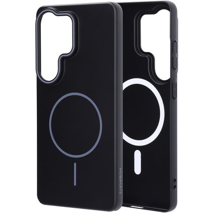 Mobiparts Slim Line Samsung Galaxy S26 Ultra MagSafe Hoesje Hardcase Backcover - Onyx Black