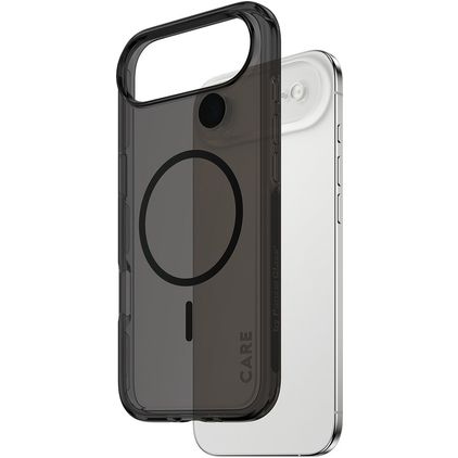 CARE by PanzerGlass Smokey iPhone Air MagSafe Hoesje Hardcase Backcover - Smokey Black