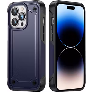 Mobigear Slim Armor iPhone 14 Pro Max Hoesje Hardcase Backcover Shockproof - Blauw