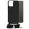 Mobilize Lanyard Gelly iPhone 15 Pro Max Flexibel TPU Hoesje met koord - Zwart