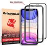GrizzlyCoat Easy Fit iPhone 11 Glazen Screenprotector - Case Friendly + Installatie Frame - Zwart