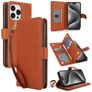 Mobigear Wallet iPhone 15 Pro Hoesje Bookcase Portemonnee - Bruin