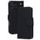 Mobiparts Wallet iPhone 17 Pro Max MagSafe Hoesje Echt Leer Bookcase Portemonnee - Zwart