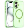 Mobigear Shockproof iPhone 16 MagSafe Hoesje Flexibel TPU Backcover - Groen