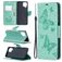Mobigear Butterfly Samsung Galaxy A12 Hoesje Bookcase Portemonnee - Turquoise