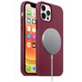 Mobigear Rubber Touch iPhone 12 Pro Siliconen MagSafe Hoesje Backcover - Bordeaux Rood