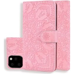 Mobigear Mandala iPhone 11 Hoesje Bookcase Portemonnee - Roze