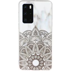 Mobigear Marble Huawei P40 Hoesje Flexibel TPU Backcover - Mandala