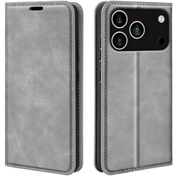 Mobigear Retro Slim iPhone 18 Pro Max Hoesje Bookcase Portemonnee - Grijs
