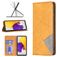 Mobigear Rhombus Slim Samsung Galaxy A73 Hoesje Bookcase - Cognac