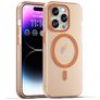 Mobigear Shockproof iPhone 16 Pro Max MagSafe Hoesje Flexibel TPU Backcover - Oranje