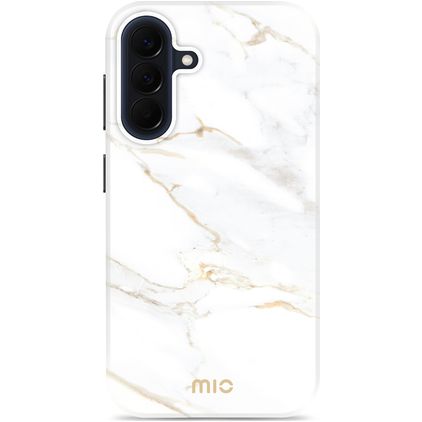 MIO Samsung Galaxy A57 MagSafe Hoesje Hardcase Backcover - White Marble