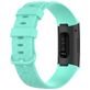 Mobigear Cross Siliconen Fitbit Charge 4 Bandje Gespsluiting - Turquoise