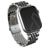 Burga Chic Royal Stalen Apple Watch Bandje Vouwsluiting - 42/41/40/38 mm - Zilver
