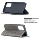 Mobigear Rhombus Magnetic Leather Wallet Case Gray Samsung Galaxy A52 5G