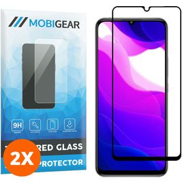Mobigear Premium Xiaomi Mi 10 Lite Glazen Screenprotector - Case Friendly - Zwart (2-Pack)